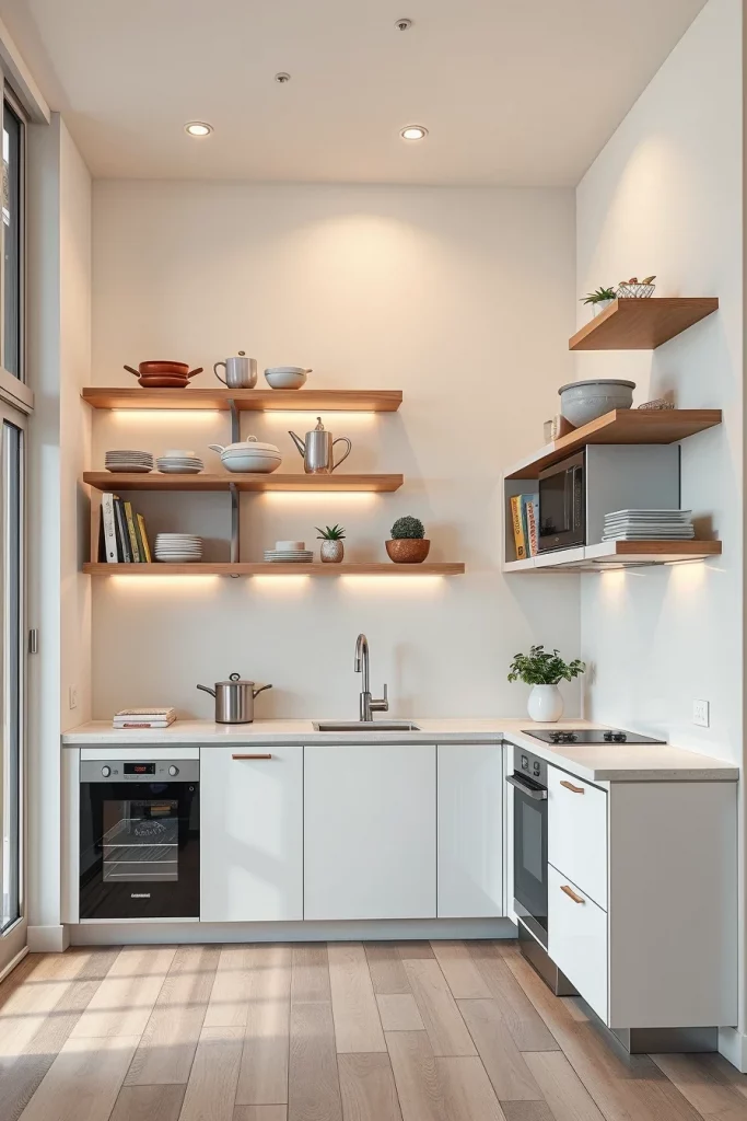 58 Open Shelving Ideas For Small Kitchens That Maximize Style And Storage