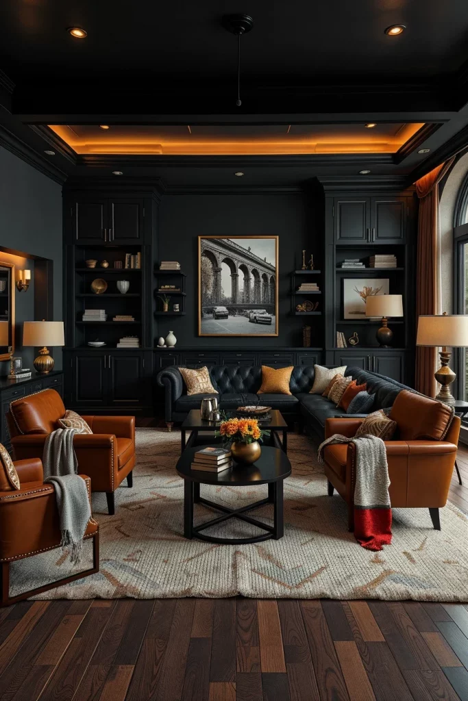 60 Dark And Moody Interiors That Bring Elegance, Drama, And Cozy Sophistication To Every Room