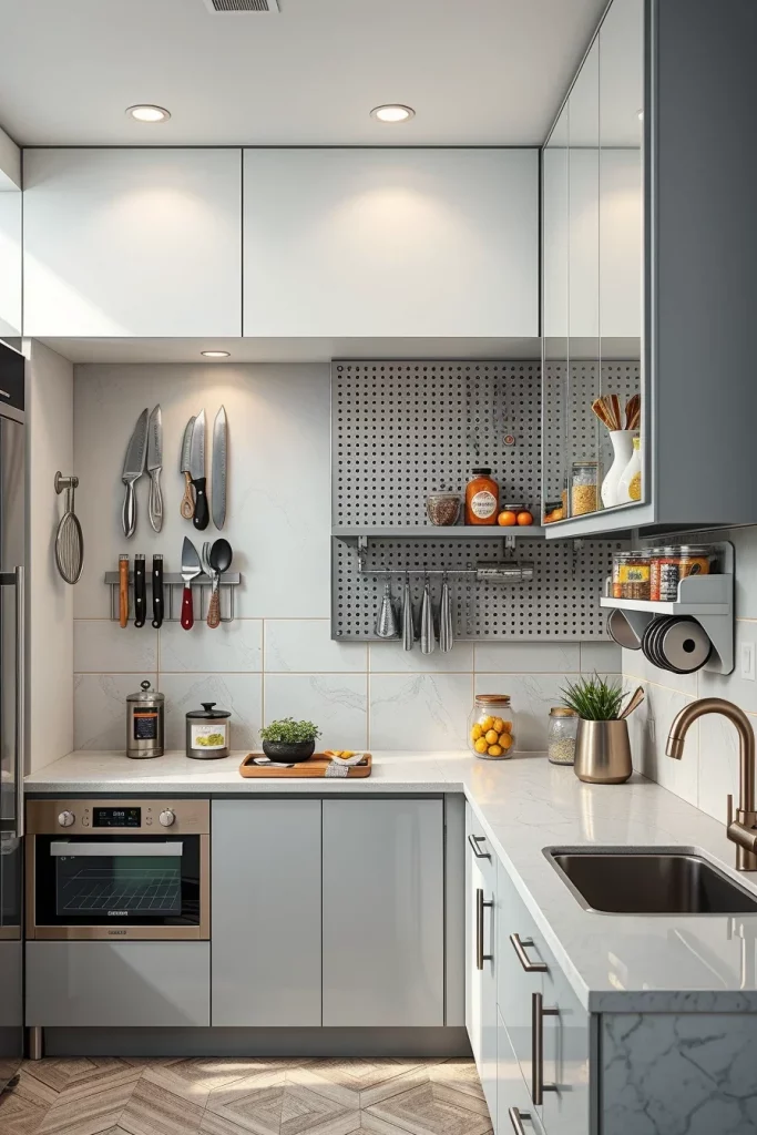 54 Compact Kitchen Design With Smart Storage Ideas For Stylish Small Spaces