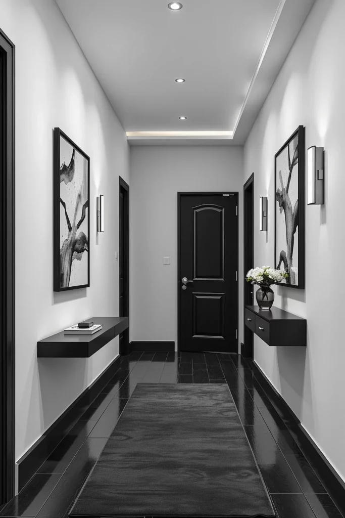 57 Modern Narrow Hallway Decorating Ideas To Transform Small Spaces