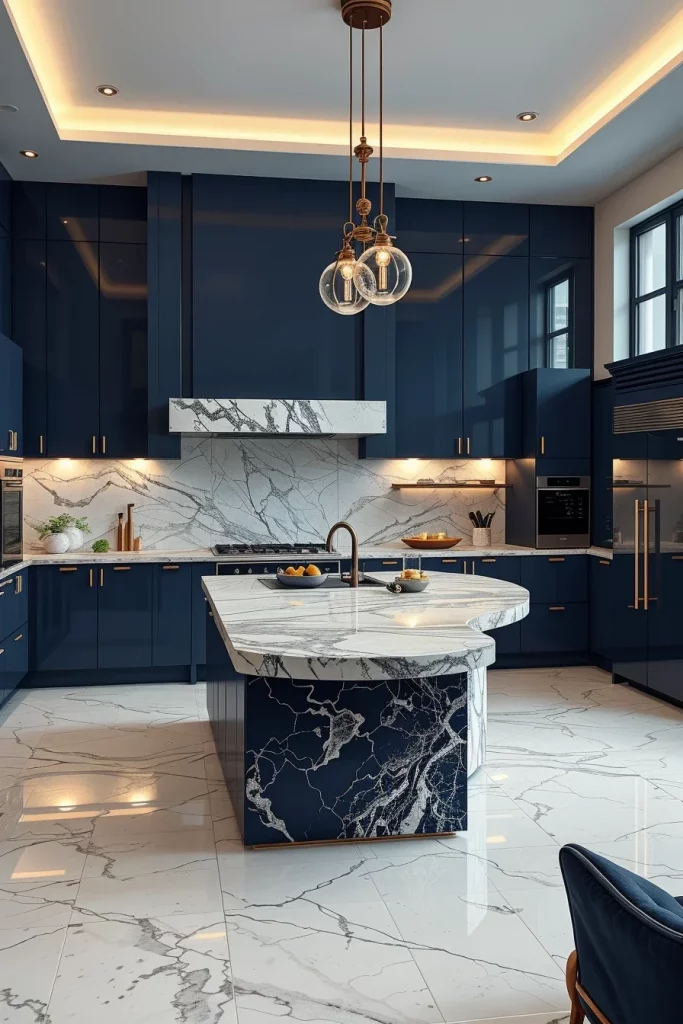 56 Navy Blue Kitchen Interior Design Ideas For A Stylish And Artistic Home