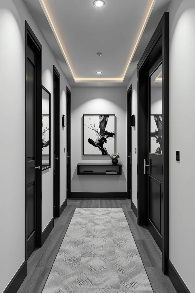 57 Modern Narrow Hallway Decorating Ideas To Transform Small Spaces