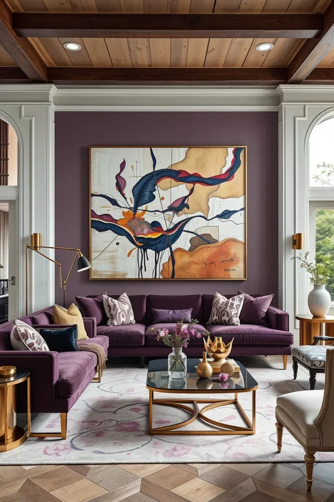 57 Plum Living Room Ideas For A Luxurious And Stylish Home