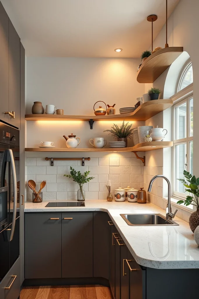 58 Open Shelving Ideas For Small Kitchens That Maximize Style And Storage