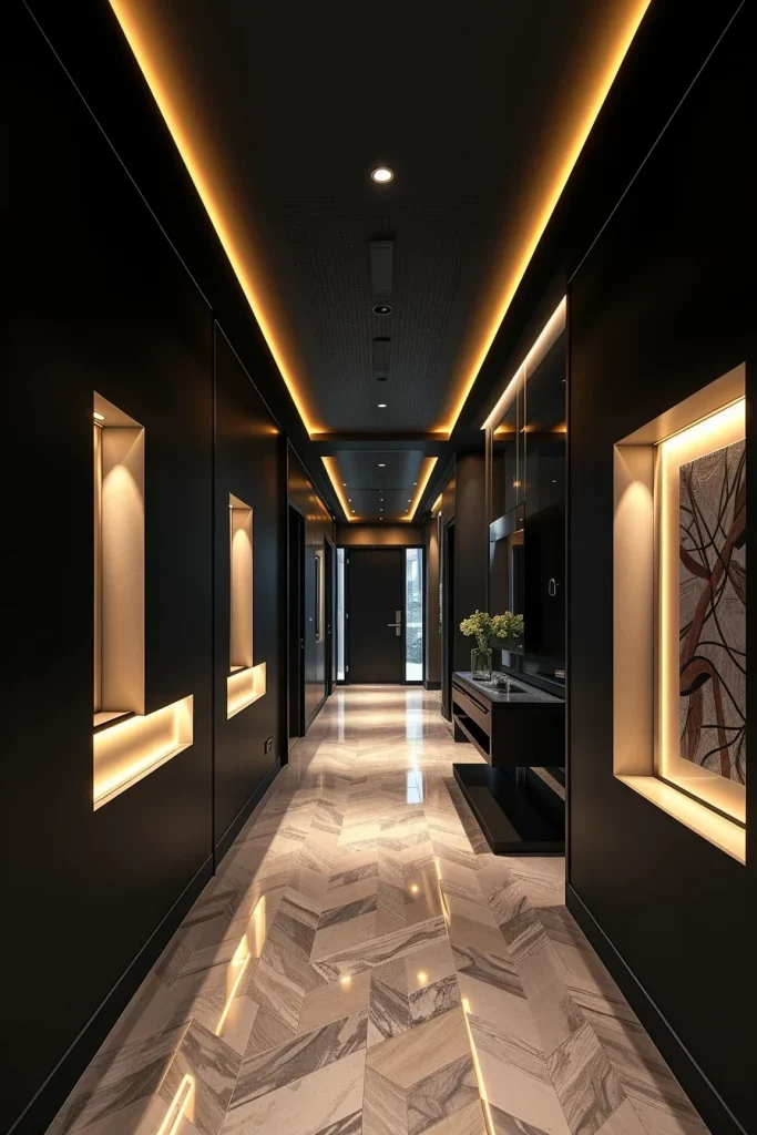 55 Modern Dark Hallway Ideas For A Stylish And Dramatic Home Entrance