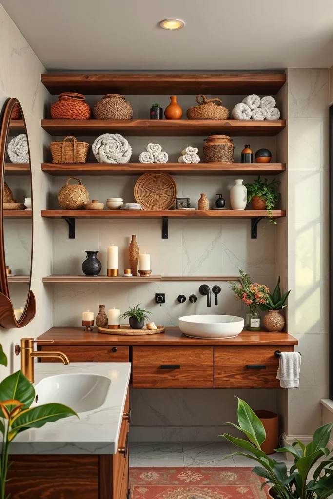 54 Modern Afrohemian Bathroom Decor Ideas For A Stylish And Relaxing Space