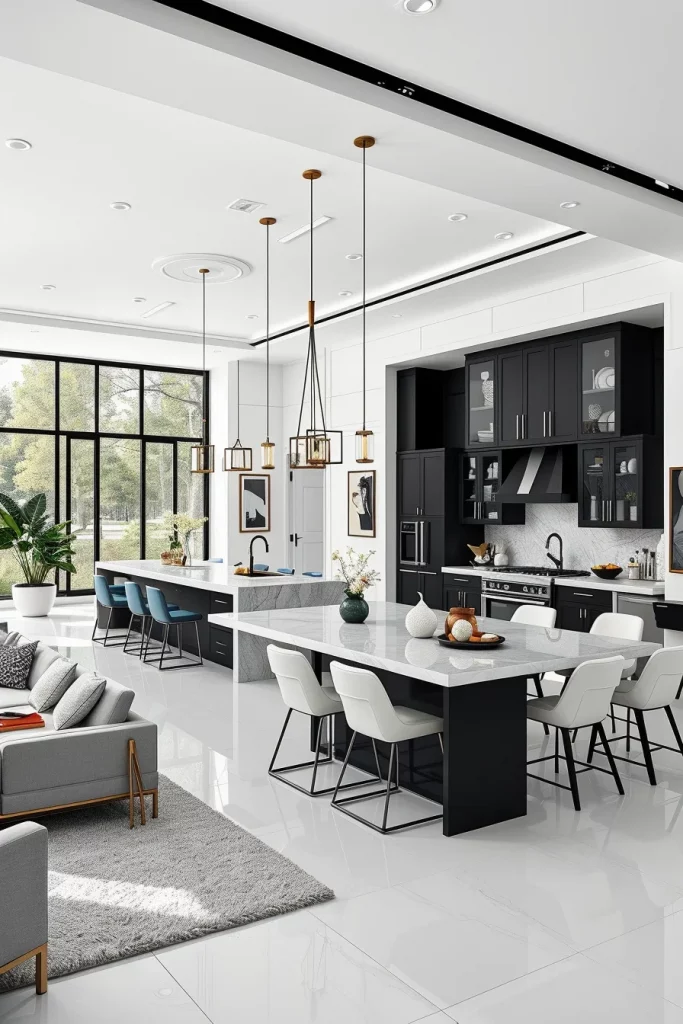 57 Black And White Kitchen Decorating Inspiration Ideas For A Stylish Modern Home