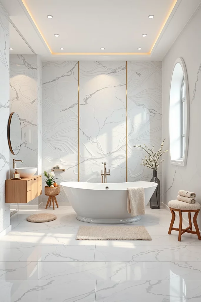 58 White Bathroom Decor Styling Ideas For A Timeless And Elegant Space