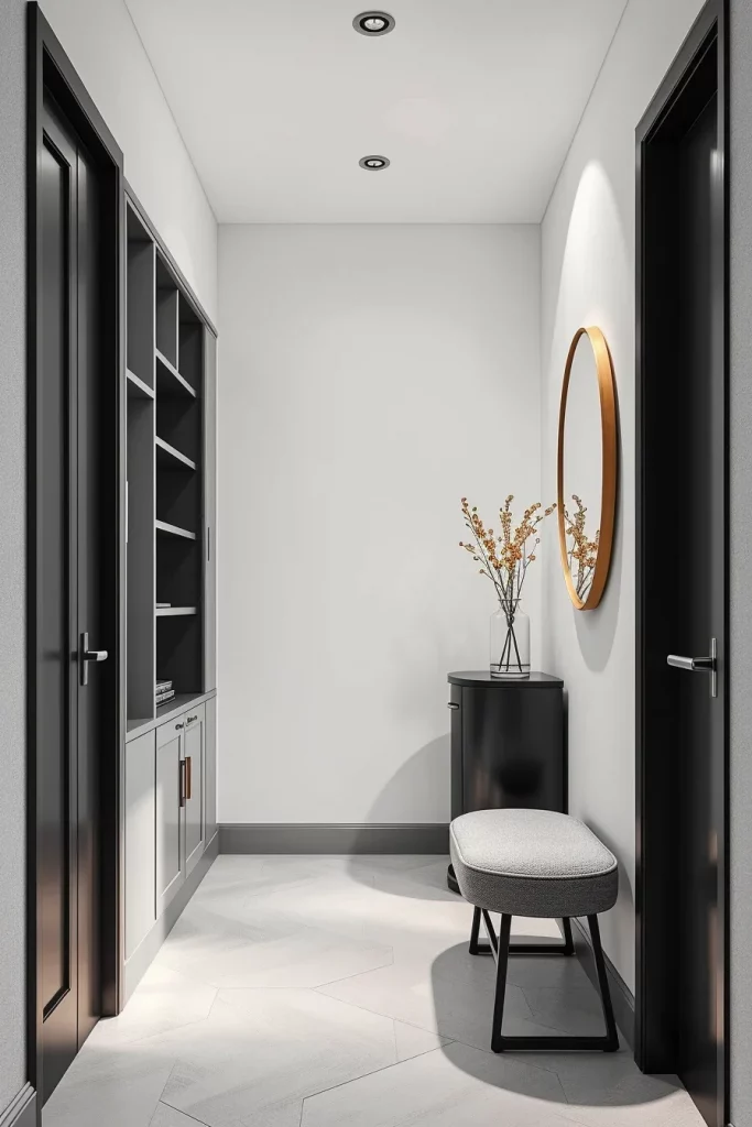 53 Curved Furniture Small Hallway Design Ideas For A Stylish And Space-Saving Entryway
