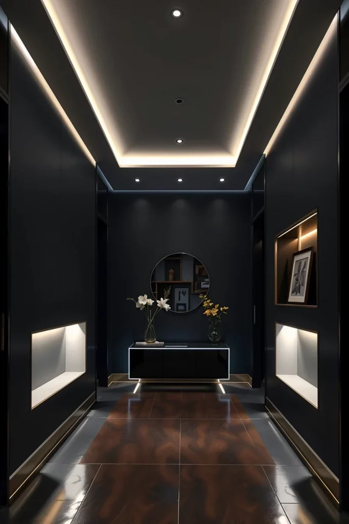 55 Modern Dark Hallway Ideas For A Stylish And Dramatic Home Entrance
