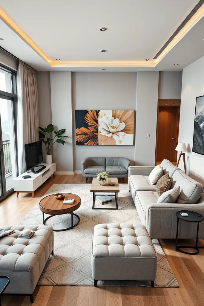 59 Small Apartment Living Room Design Ideas For Stylish And Functional Spaces