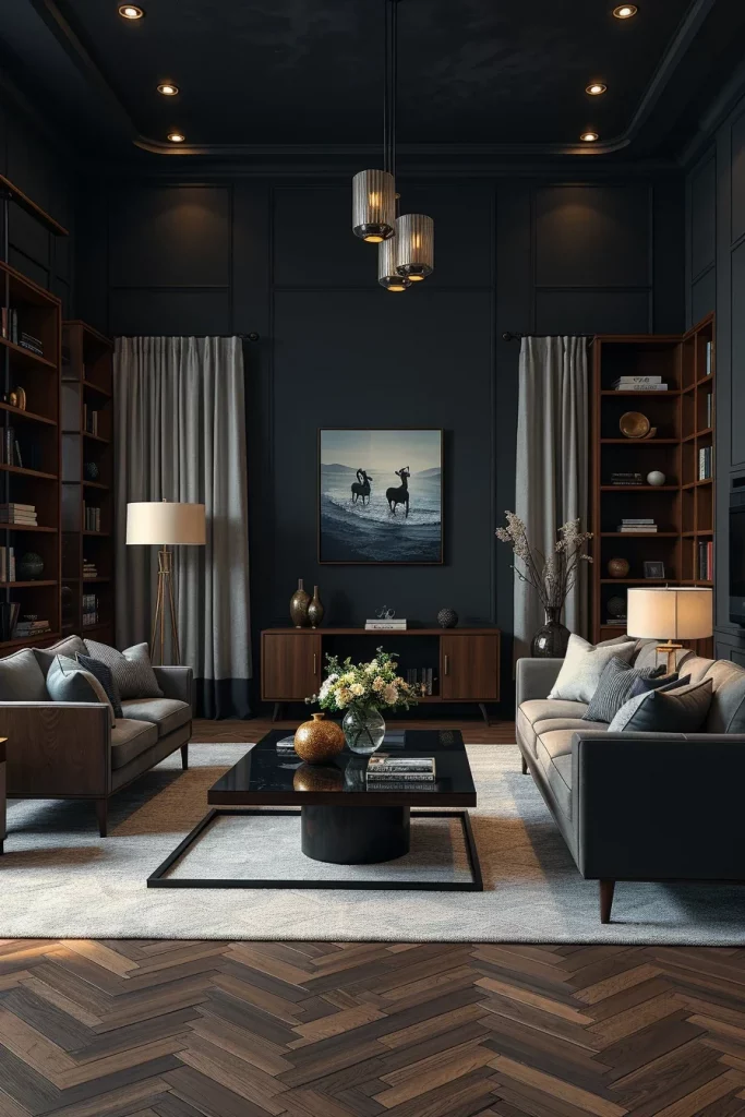 60 Dark And Moody Interiors That Bring Elegance, Drama, And Cozy Sophistication To Every Room
