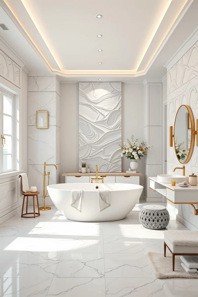 58 White Bathroom Decor Styling Ideas For A Timeless And Elegant Space