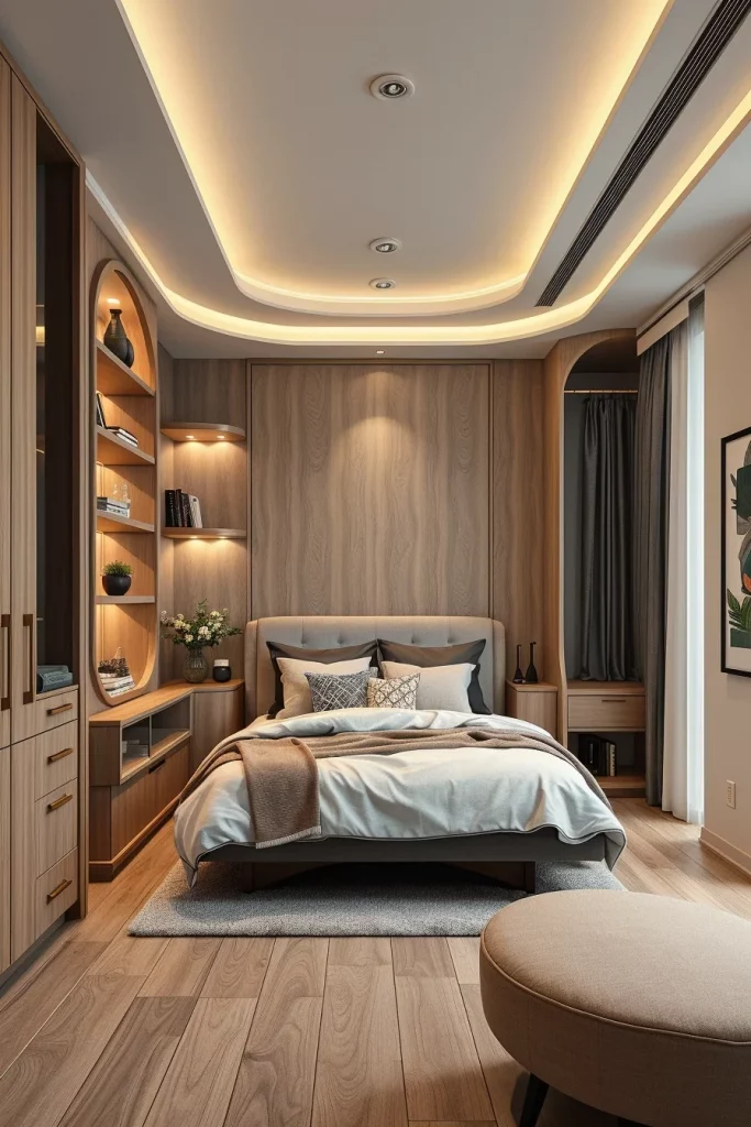 58 Curved Furniture Small Bedroom Design Ideas For Stylish Compact Spaces
