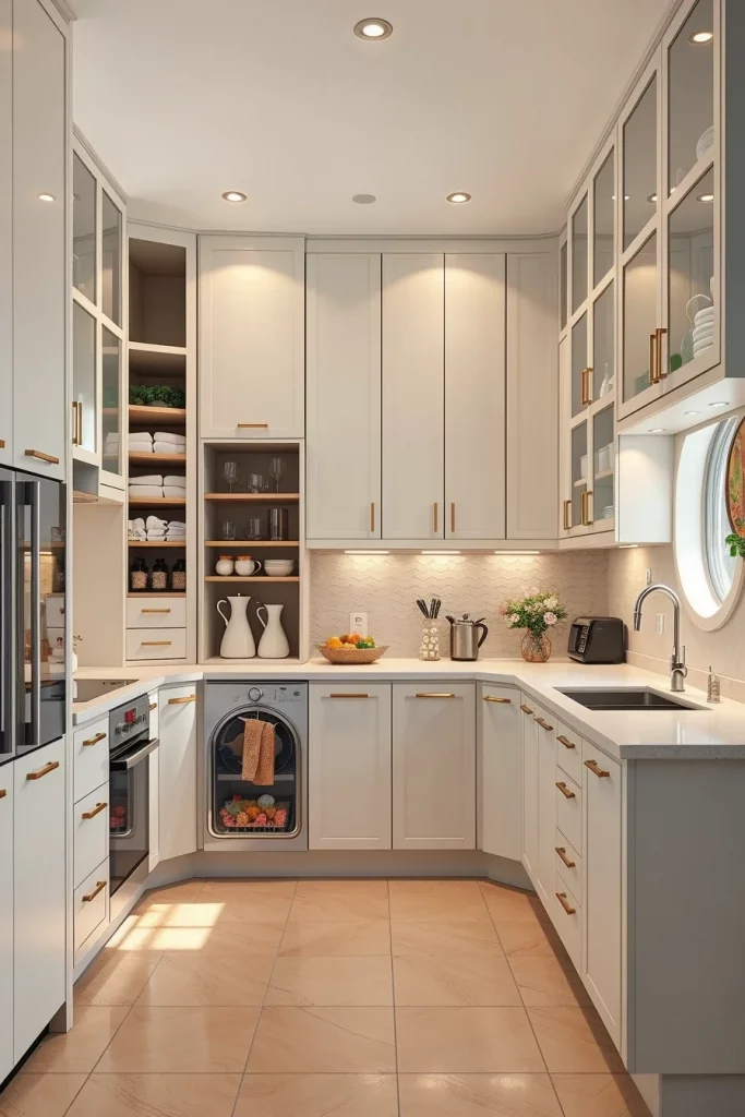 57 Curved Furniture Small Kitchen Design Ideas For A Stylish And Space-Saving Home