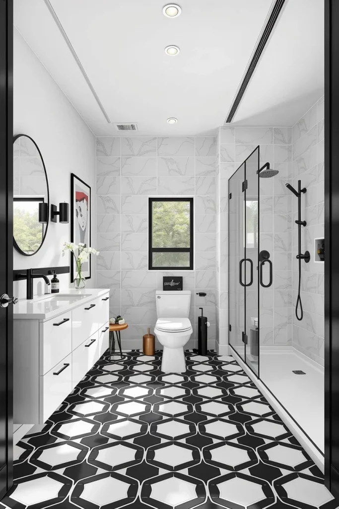 54 Black And White Bathroom Decor Ideas For A Stylish And Timeless Space