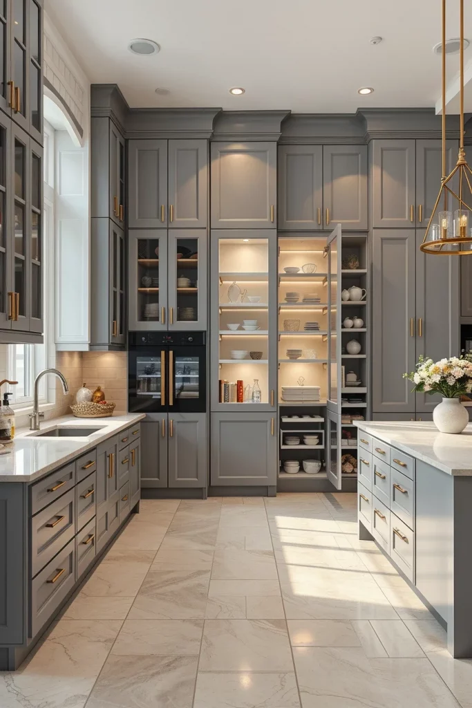 56 Gray White Kitchen Organization Ideas For A Stylish And Clutter-Free Space