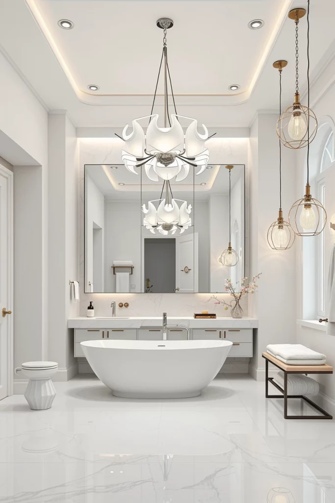 58 White Bathroom Decor Styling Ideas For A Timeless And Elegant Space