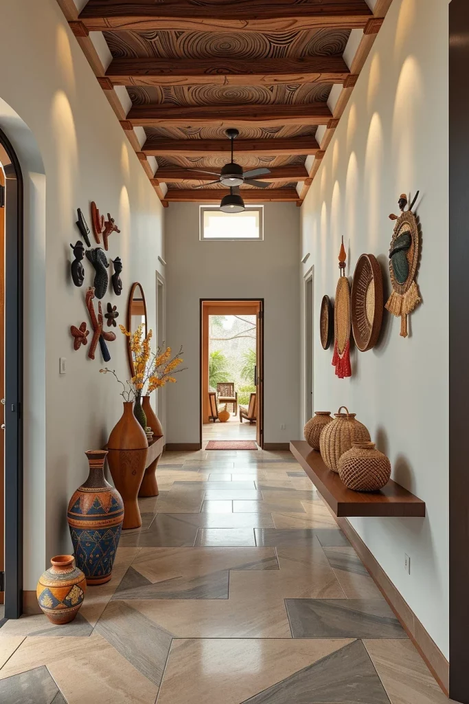 60 Afrohemian Hallway Decor Ideas To Create A Stylish And Cultural Entryway