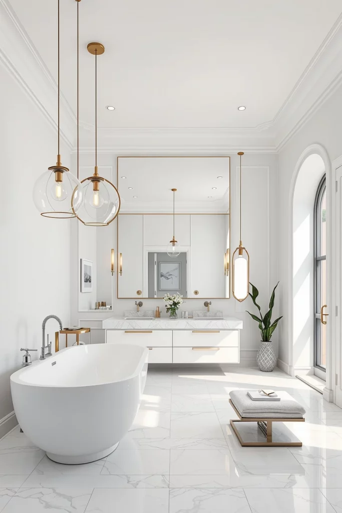 58 White Bathroom Decor Styling Ideas For A Timeless And Elegant Space
