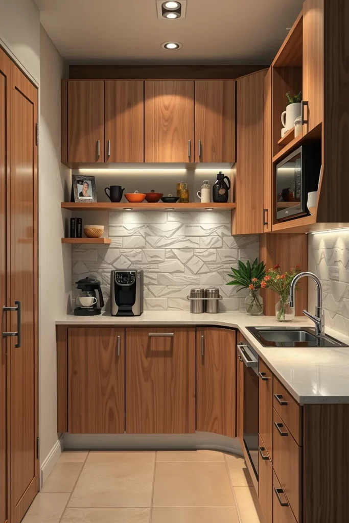 57 Curved Furniture Small Kitchen Design Ideas For A Stylish And Space-Saving Home