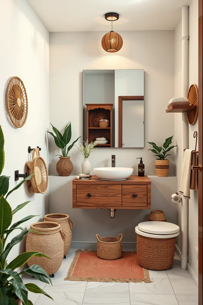 54 Modern Afrohemian Bathroom Decor Ideas For A Stylish And Relaxing Space
