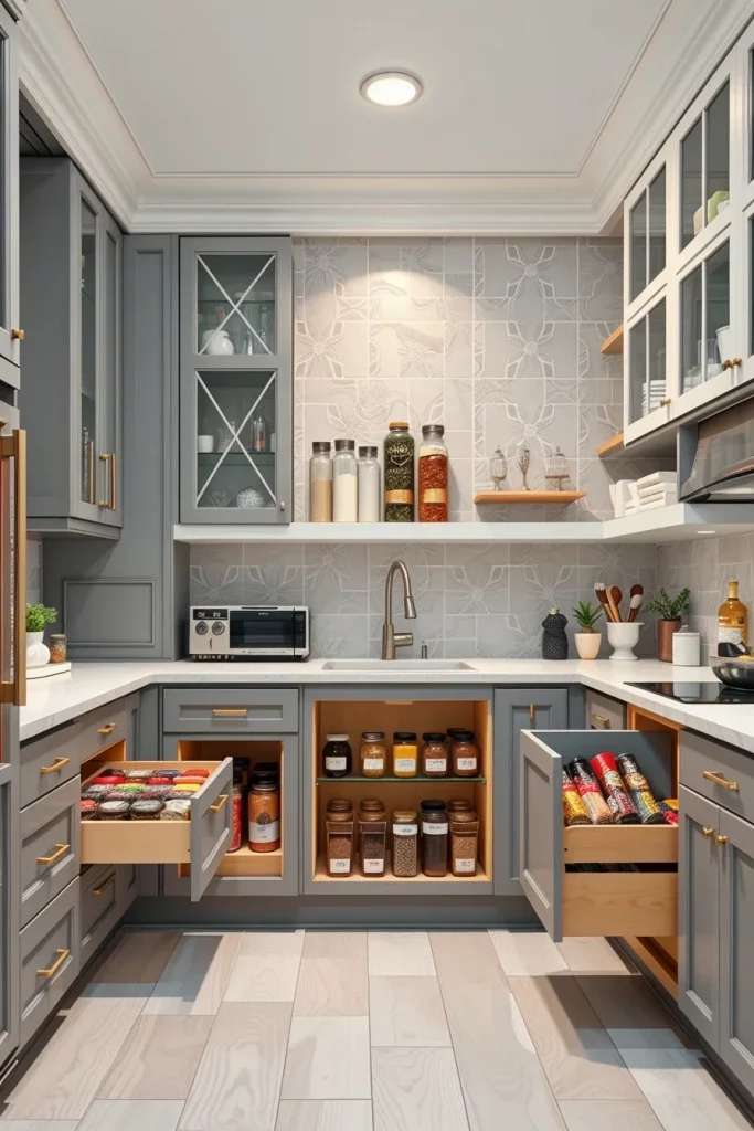 56 Gray White Kitchen Organization Ideas For A Stylish And Clutter-Free Space