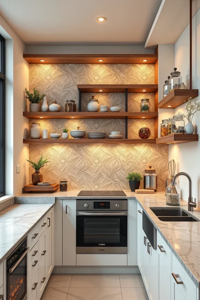 58 Open Shelving Ideas For Small Kitchens That Maximize Style And Storage