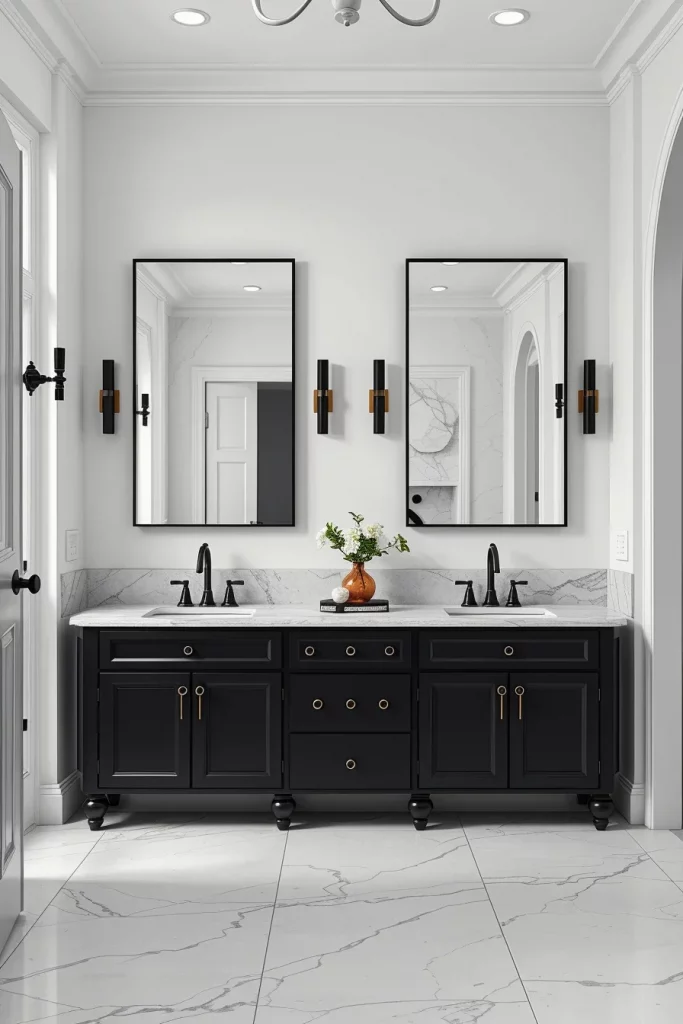 54 Black And White Bathroom Decor Ideas For A Stylish And Timeless Space