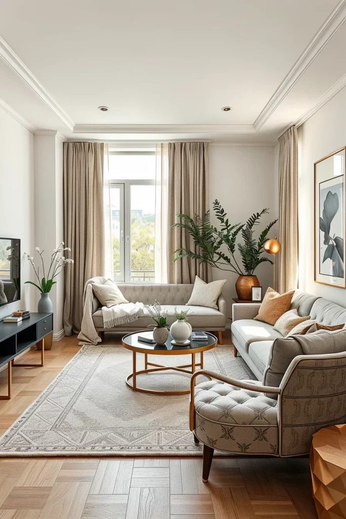 59 Small Apartment Living Room Design Ideas For Stylish And Functional Spaces