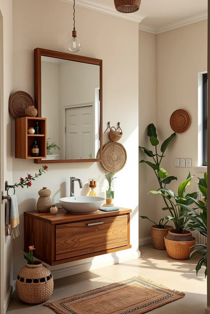 54 Modern Afrohemian Bathroom Decor Ideas For A Stylish And Relaxing Space