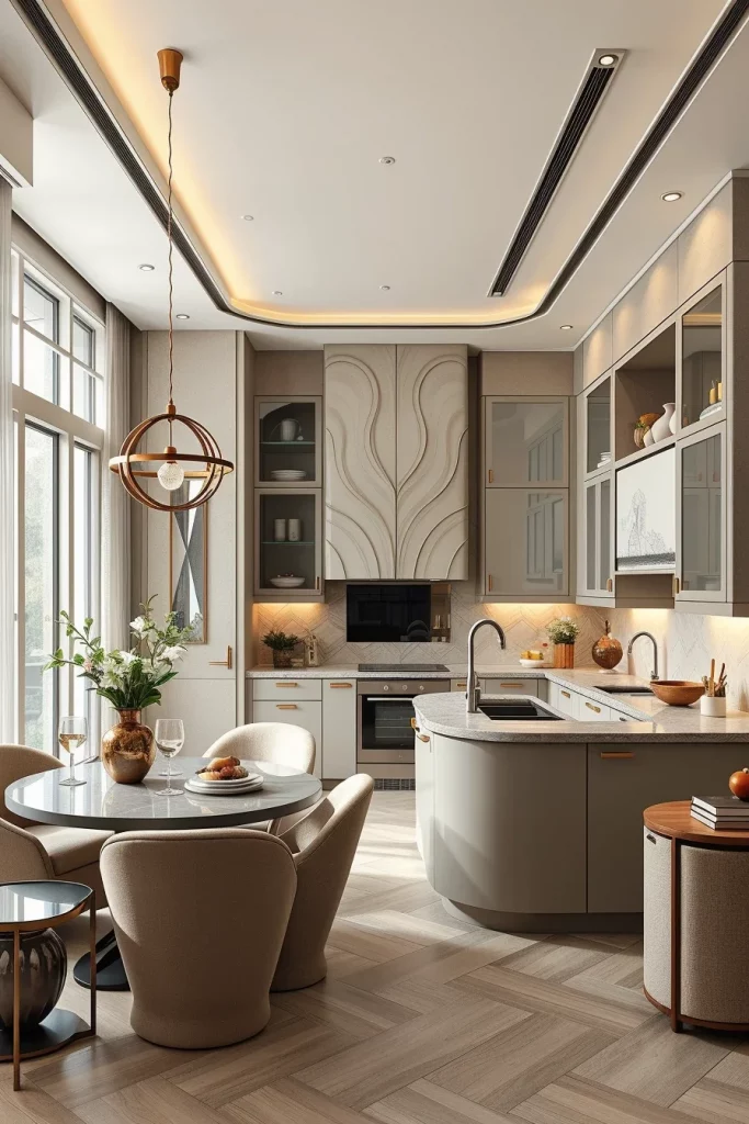 57 Curved Furniture Small Kitchen Design Ideas For A Stylish And Space-Saving Home