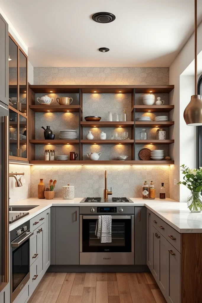 58 Open Shelving Ideas For Small Kitchens That Maximize Style And Storage