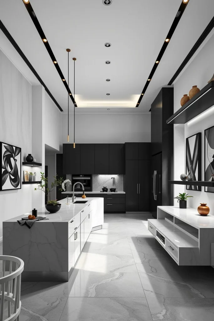 57 Black And White Kitchen Decorating Inspiration Ideas For A Stylish Modern Home