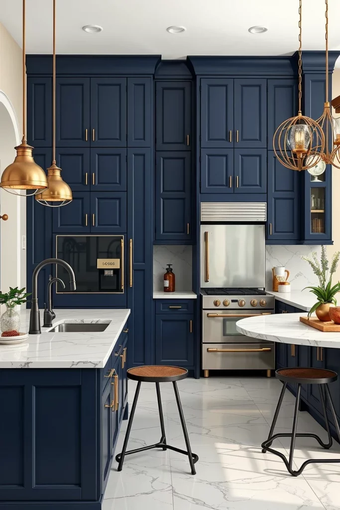 56 Navy Blue Kitchen Interior Design Ideas For A Stylish And Artistic Home