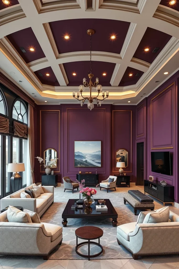 57 Plum Living Room Ideas For A Luxurious And Stylish Home