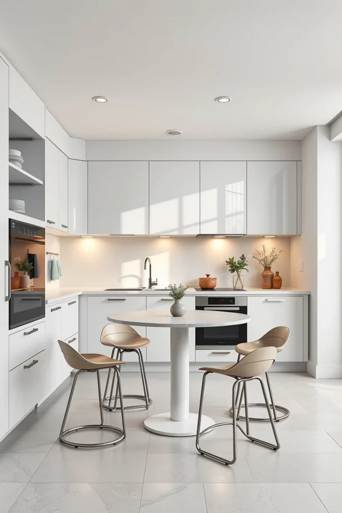 57 Curved Furniture Small Kitchen Design Ideas For A Stylish And Space-Saving Home
