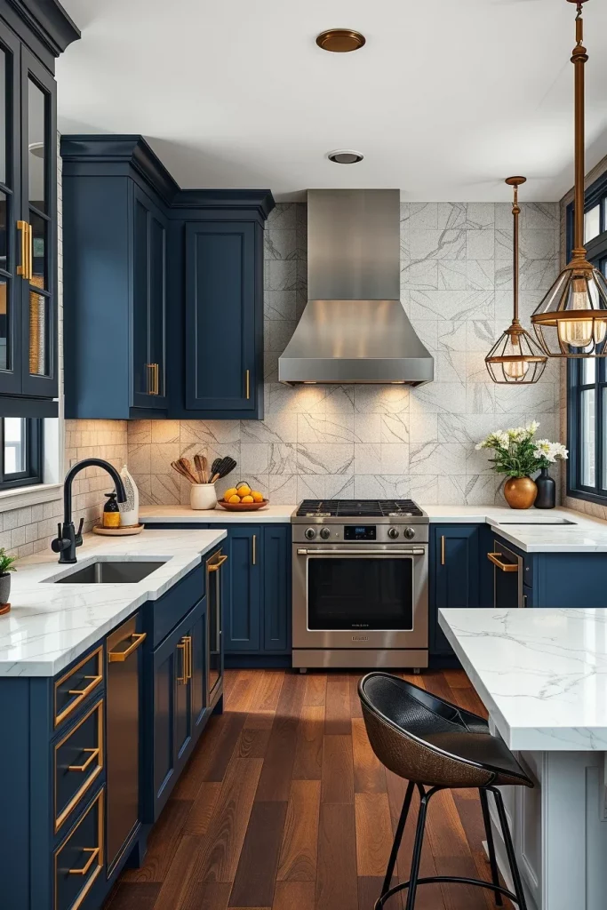 56 Navy Blue Kitchen Interior Design Ideas For A Stylish And Artistic Home