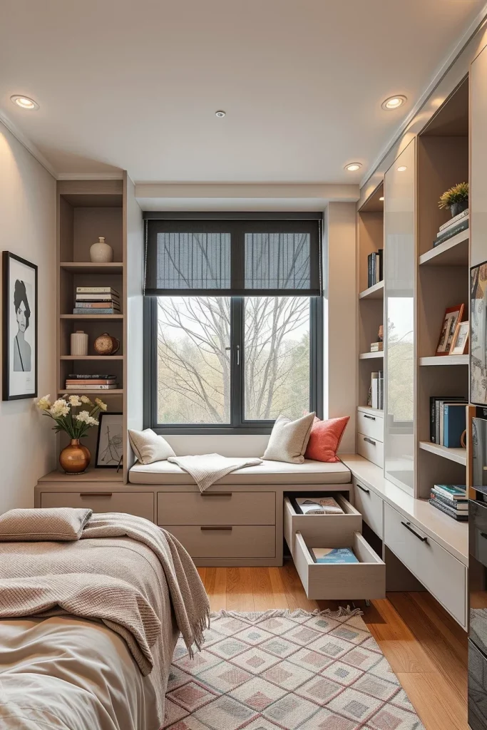 57 Small Bedroom Storage Ideas To Maximize Space In Style