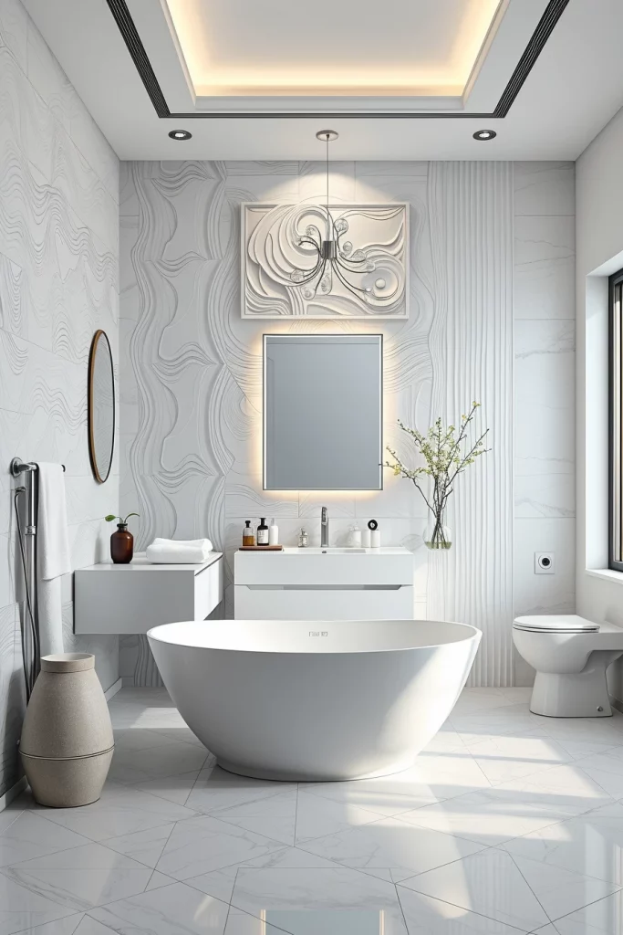58 White Bathroom Decor Styling Ideas For A Timeless And Elegant Space
