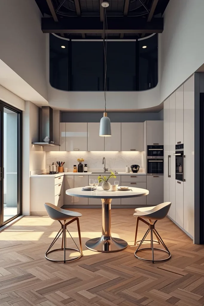 57 Curved Furniture Small Kitchen Design Ideas For A Stylish And Space-Saving Home