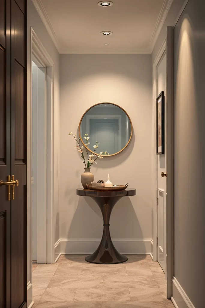 53 Curved Furniture Small Hallway Design Ideas For A Stylish And Space-Saving Entryway