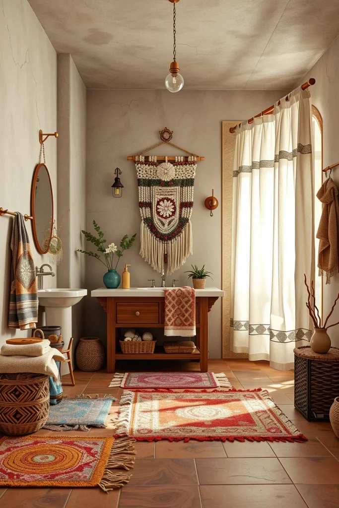 54 Modern Afrohemian Bathroom Decor Ideas For A Stylish And Relaxing Space