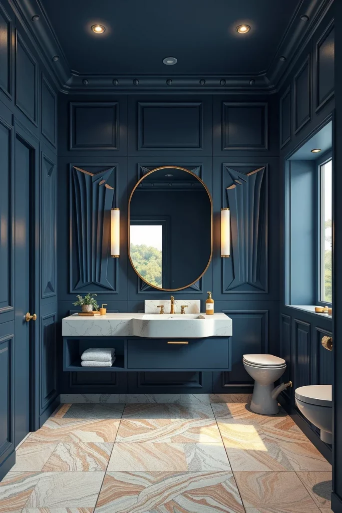 57 Navy Blue Bathroom Decor Ideas For A Stylish And Luxurious Space