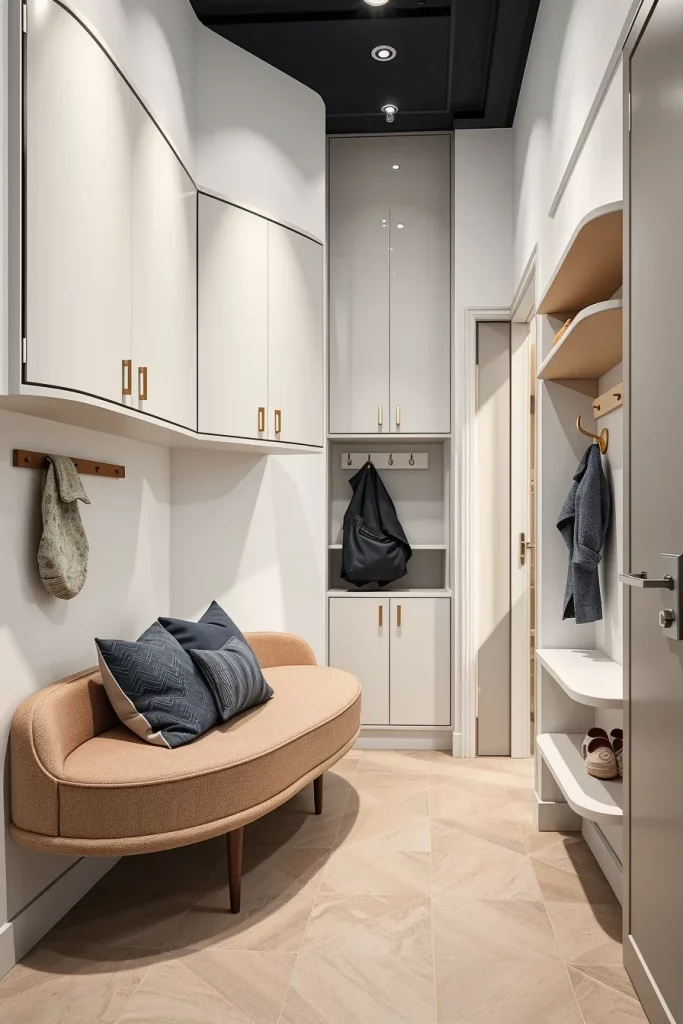 53 Curved Furniture Small Hallway Design Ideas For A Stylish And Space-Saving Entryway