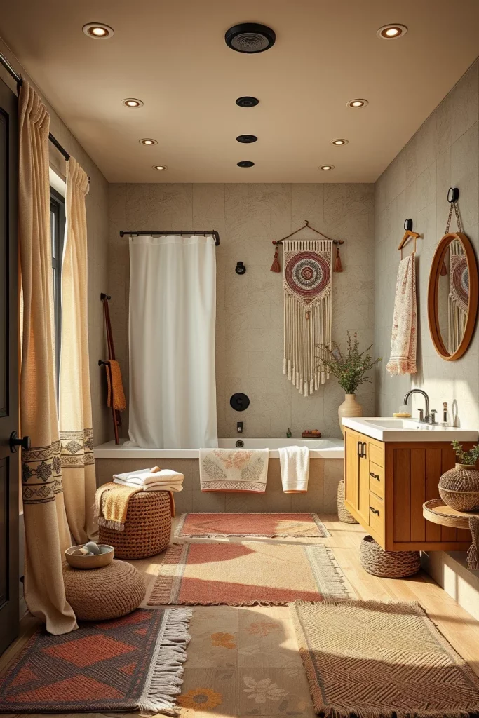 54 Modern Afrohemian Bathroom Decor Ideas For A Stylish And Relaxing Space