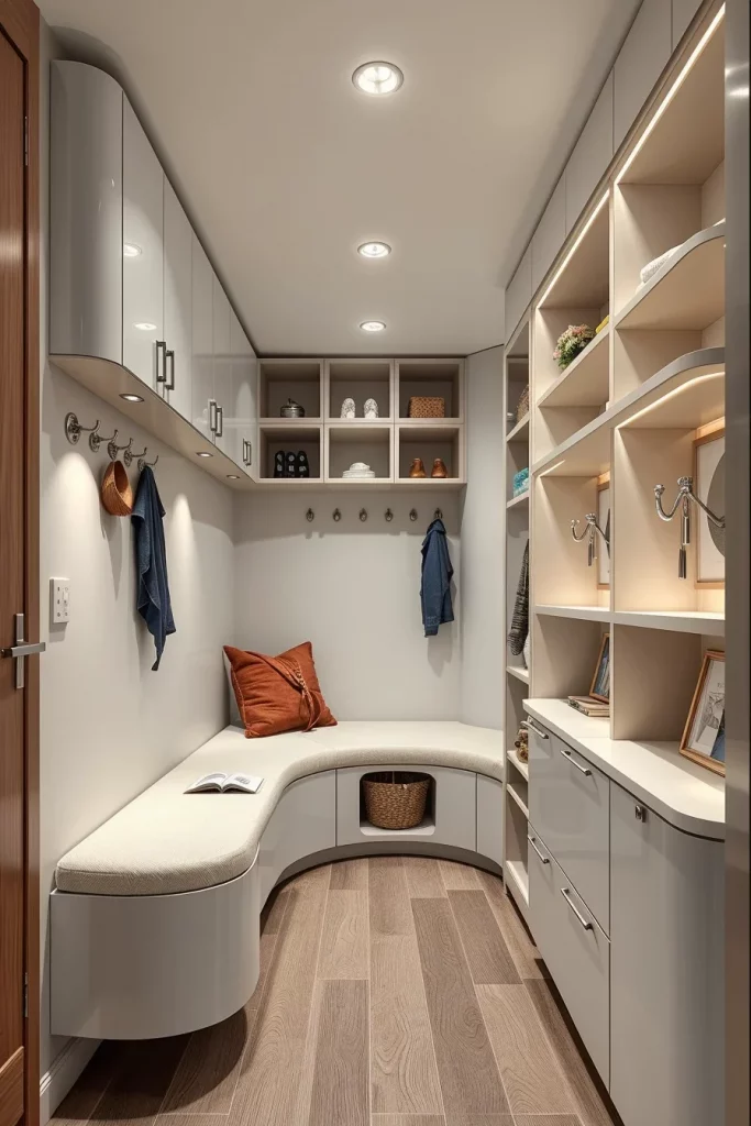 53 Curved Furniture Small Hallway Design Ideas For A Stylish And Space-Saving Entryway