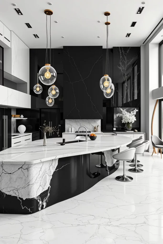 57 Black And White Kitchen Decorating Inspiration Ideas For A Stylish Modern Home