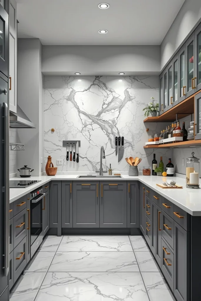 56 Gray White Kitchen Organization Ideas For A Stylish And Clutter-Free Space
