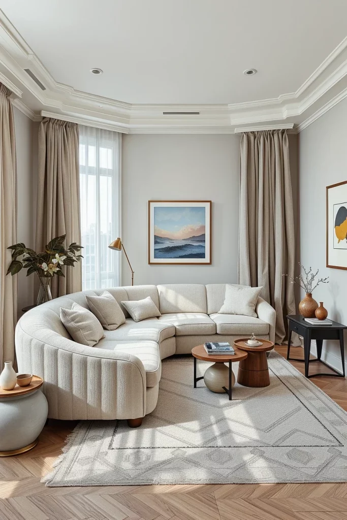 60 Curved Furniture Small Living Room Design Ideas To Maximize Style And Space
